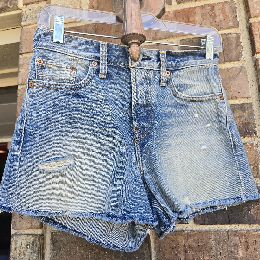 Levi's Blue Jean Shorts for Women - Picture 2 of 3